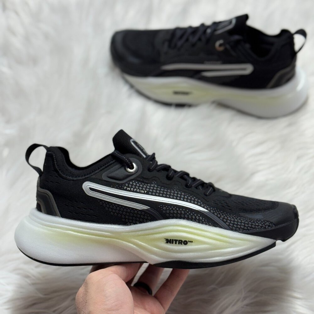 Puma PWR Nitro SQD 2 Black White Womens Shoes 310147-01 NEW Sz 9.5